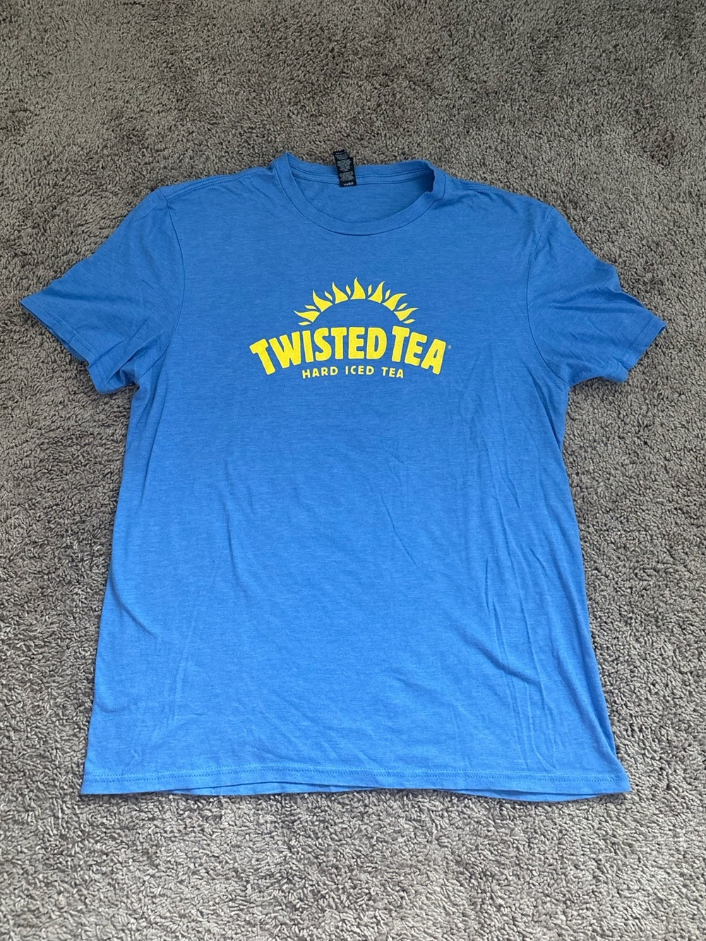 Twisted Men's Blue Tee with Yellow Logo